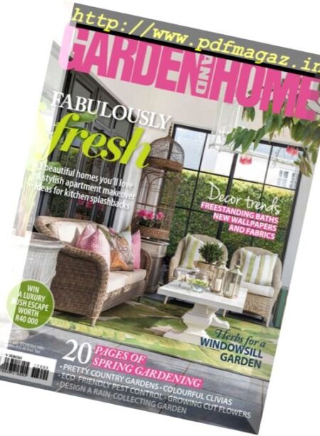 South African Garden and Home – September 2017 Cover