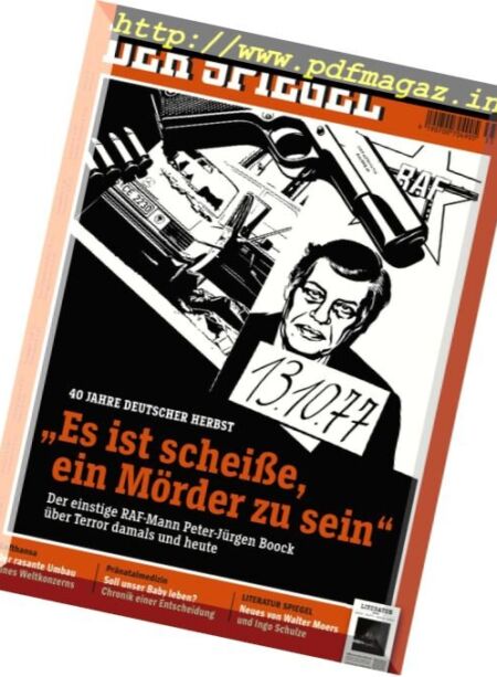 Spiegel – 26 August 2017 Cover