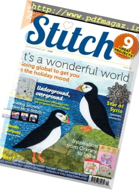 Stitch Magazine – August-September 2017 Cover