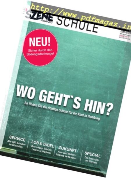 Szene Hamburg Spezial – Schule 2017-2018 Cover
