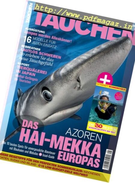 Tauchen – August 2017 Cover
