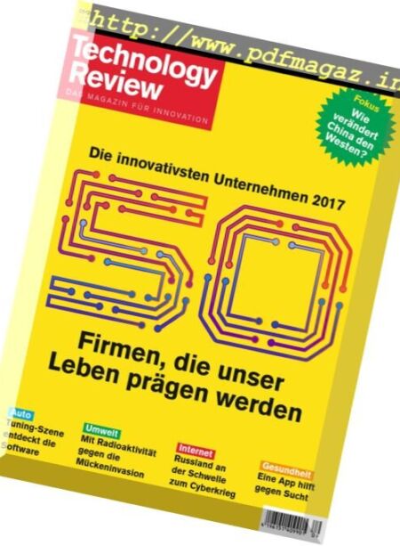 Technology Review Germany – September 2017 Cover