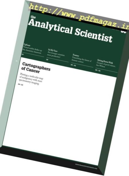 The Analytical Scientist – July 2017 Cover