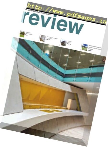 The Essential Building Product Review – Issue 3 – August 2017 Cover