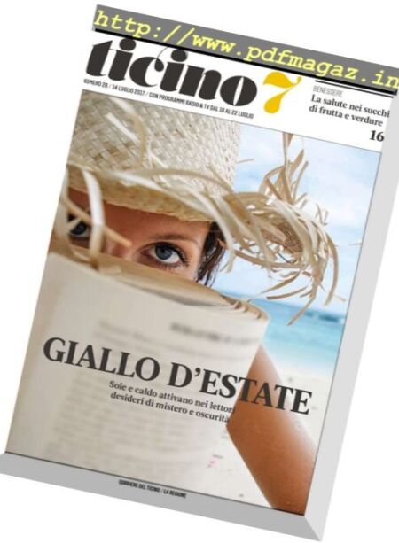 Ticino 7 – 14 Luglio 2017 Cover