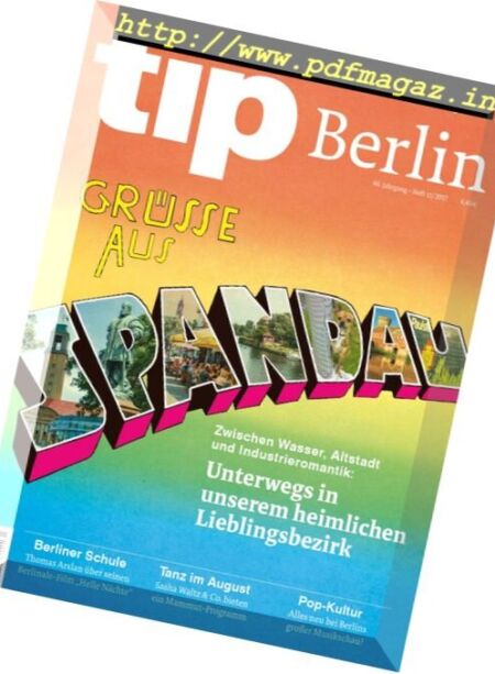 Tip Berlin – Nr.17 2017 Cover