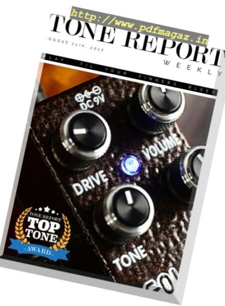 Tone Report Weekly – Issue 192, August 11 2017 Cover