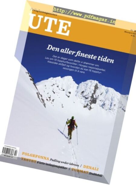 Ute – mars-april 2017 Cover