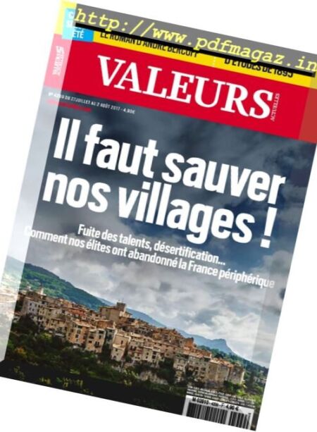 Valeurs Actuelles – 27 Juillet au 2 Aout 2017 Cover