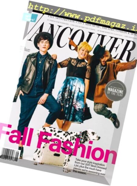 Vancouver Magazine – September 2017 Cover