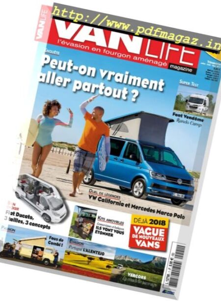 VanLife – Juillet-Septembre 2017 Cover