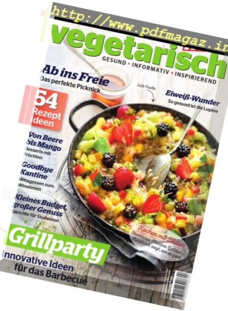 Vegetarisch Fit – Juli-August 2017 Cover