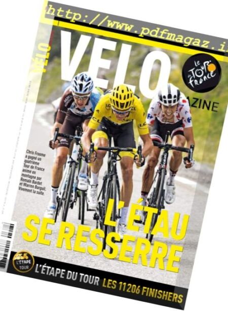Velo Magazine – Aout 2017 Cover