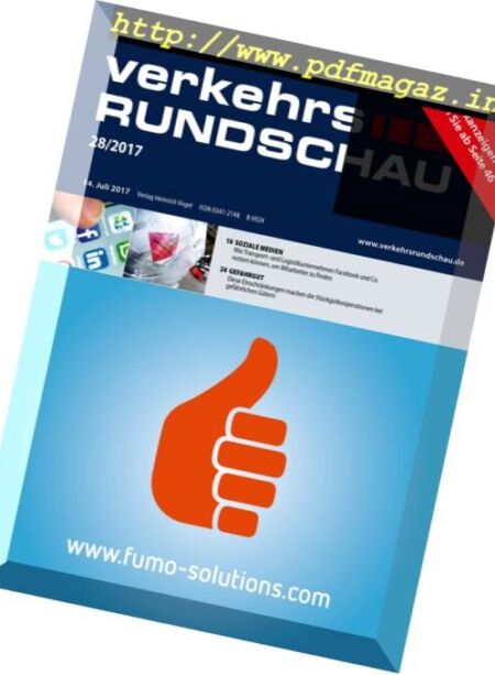 Verkehrs Rundschau – Nr.28 2017 Cover