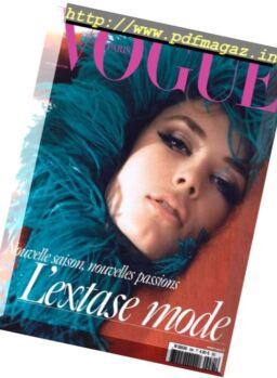 Vogue Paris – Septembre 2017