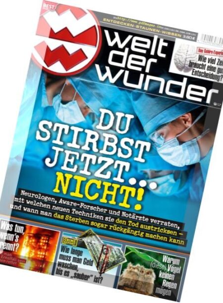 Welt der Wunder – September 2017 Cover