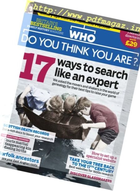 Who Do You Think You Are – September 2017 Cover