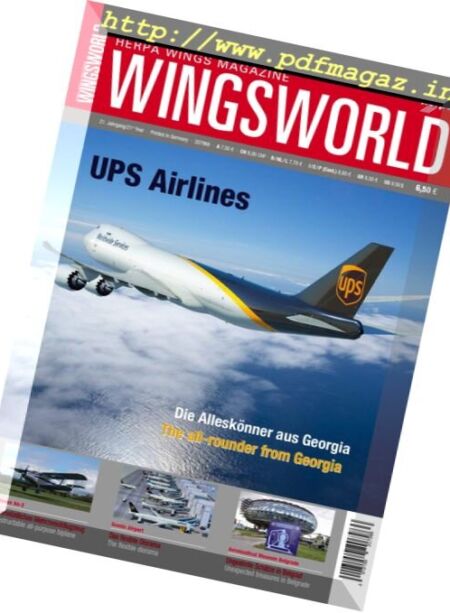 Wingsworld – August 2017 Cover