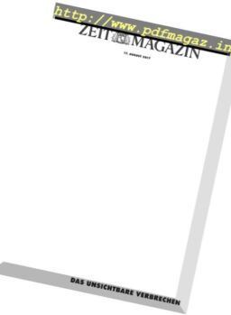 Zeit Magazin – 17 August 2017