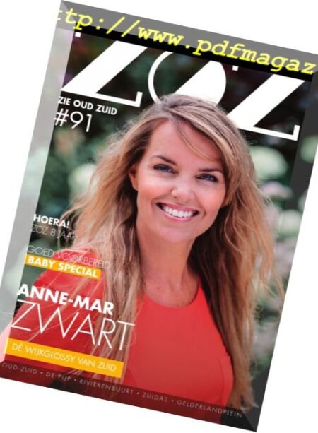 ZOZ – Zie Oud Zuid – September 2017 Cover