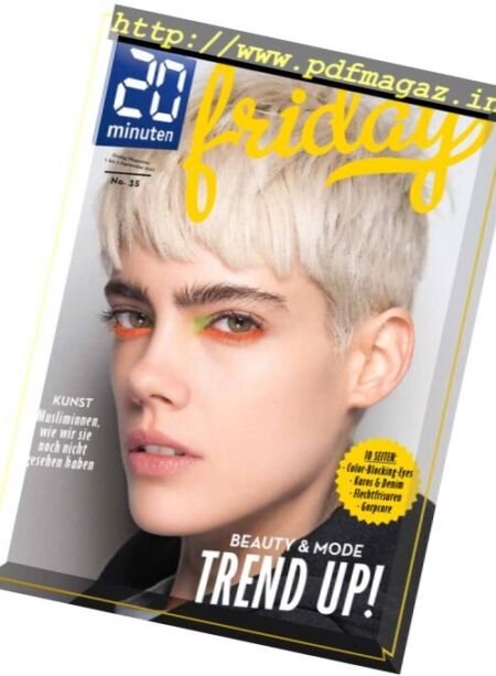 20 Minuten Friday – 1-07 September 2017 Cover