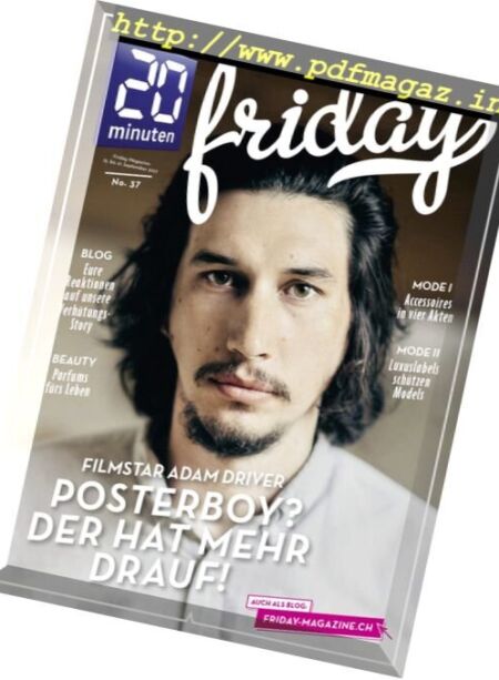 20 Minuten Friday – 15-21 September 2017 Cover