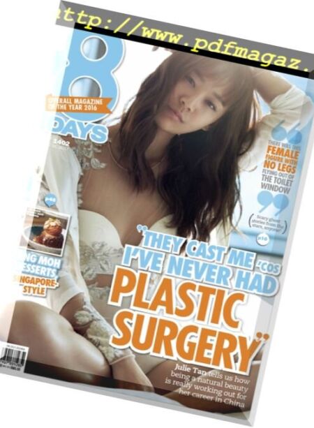 8 Days – 31 August 2017 Cover