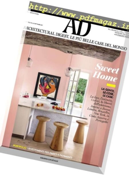 AD Architectural Digest Italia – Ottobre 2017 Cover
