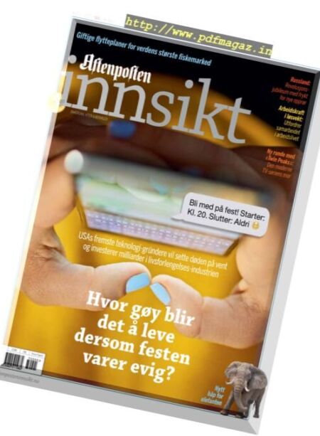 Aftenposten Innsikt – mai 2017 Cover