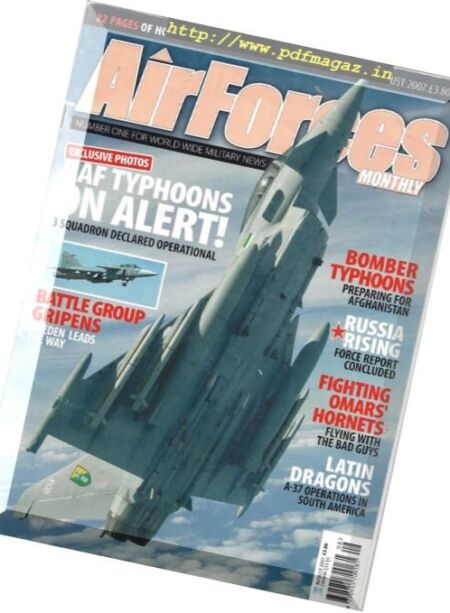 Air Forces Monthly – August 2007 Cover