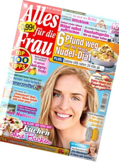 Alles fur die Frau – 25 August 2017 Cover