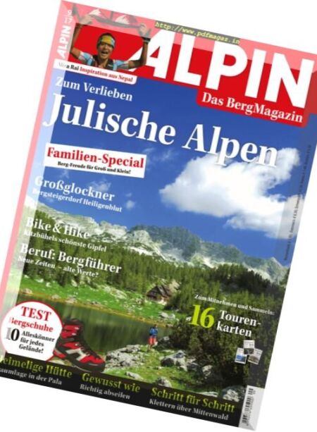 Alpin – September 2017 Cover
