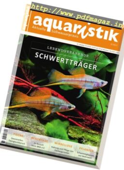 Aquaristik – September-Oktober 2017