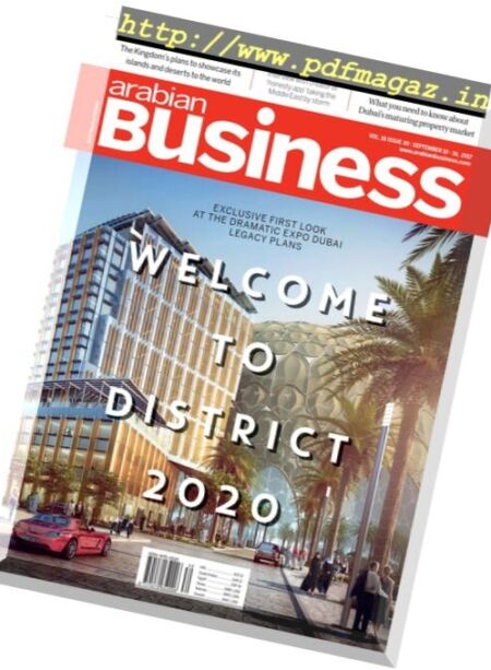 Arabian Business – 10 September 2017 Cover