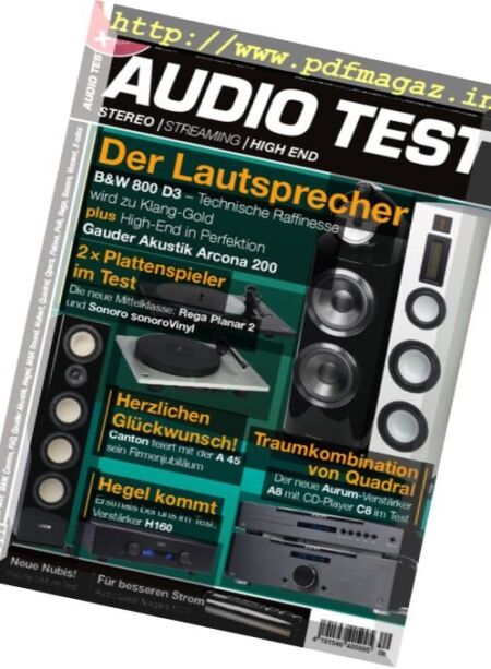 Audio Test – Nr.6 2017 Cover