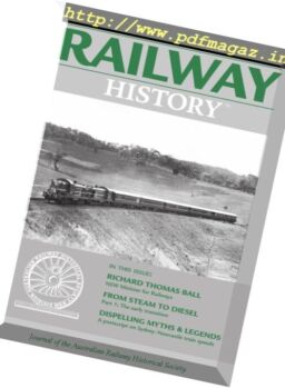 Australian Railway History – August 2017