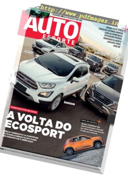 Auto Esporte – Brazil – Issue 627 – Agosto 2017 Cover