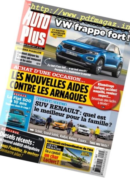 Auto Plus – 25 Aout 2017 Cover