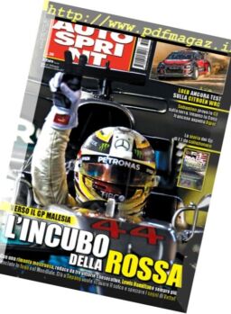 Auto Sprint – 26 Settembre – 2 Ottobre 2017