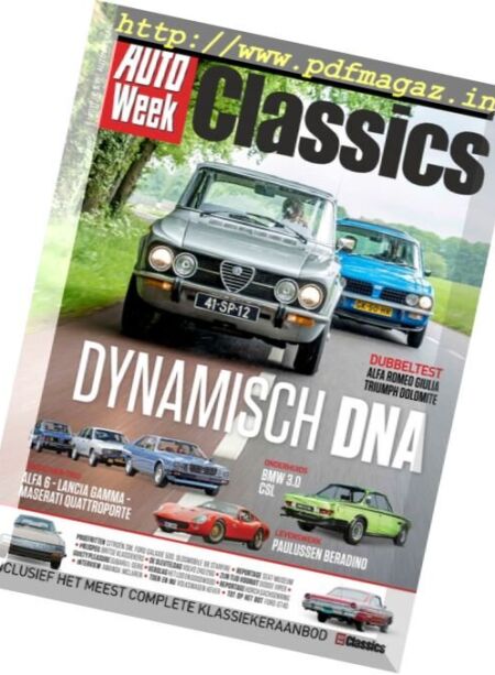 AutoWeek Classics Netherlands – Augustus 2017 Cover