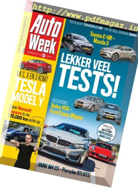 AutoWeek Netherlands – 6-13 September 2017 Cover