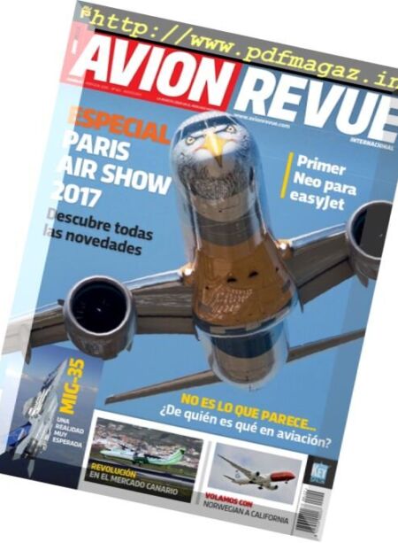 Avion Revue Spain – Agosto 2017 Cover