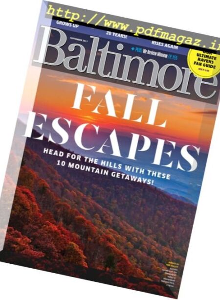 Baltimore Magazine – September 2017 Cover