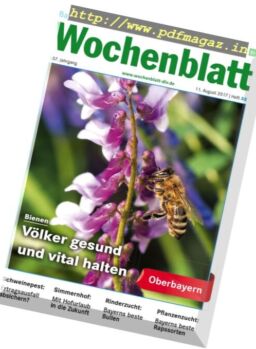 Bayerisches Landwirtschaftliches Wochenblatt – 11 August 2017