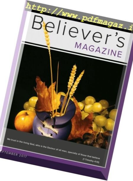 Believer’s Magazine – September 2017 Cover