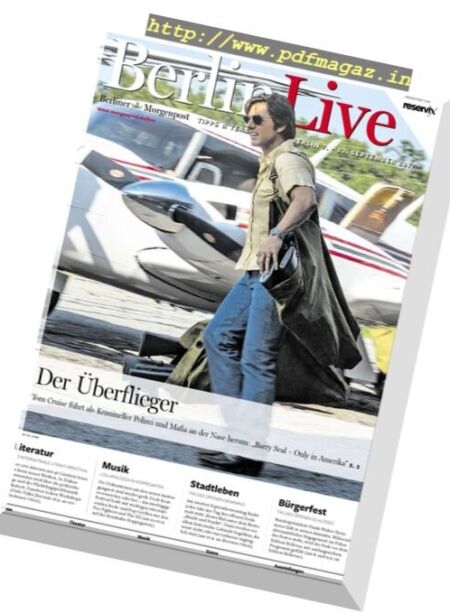 Berlin Live – 7 September 2017 Cover