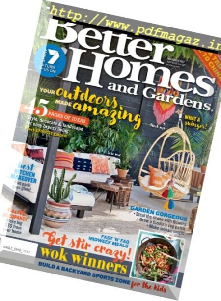 Better Homes and Gardens Australia – November 2017 Cover