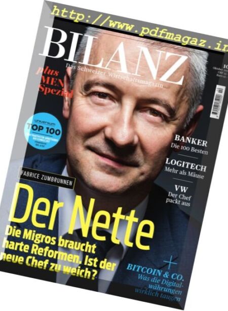 Bilanz – Oktober 2017 Cover