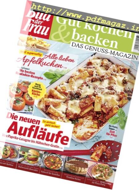 Bild der Frau Gut Kochen & Backen – September-Oktober 2017 Cover