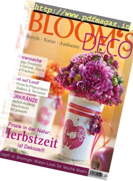 Blooms Deco – September-Oktober 2017 Cover